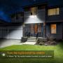 LEPOWER 3500LM LED Flood light Outdoor, Switch Controlled LED Security Light, 35W Super Bright Exterior Lights with 3 Adjustable Head, 5500K, Full Metal Design, IP65 Waterproof for Garage, Yard, Patio