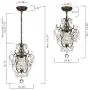 Derksic Mini Crystal Chandelier Antique Bronze Chandeliers 1 Light Iron Ceiling Light Fixture for Kitchen Dining Room Girls Room Bedroom Dressing Room Foyer Closet Derksic Mini Crystal Chandelier Antique Bronze Chandeliers 1 Light Iron Ceiling Light Fixture for Kitchen Dining Room Girls Room Bedroom Dressing Room Foyer Closet
