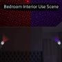 USB Star Night Light, 2 Packs, Romantic Car Roof Lights, Aevdor Adjustable USB Night Light for Bedroom, Car, Party, Ceiling and More - Plug and Play (1 Red & 1 Violet Blue)