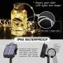 OPOLEMIN Solar String Lights Outdoor, 2 Packs 200 LED 65.6ft Solar Rope Lights Solar & 2400 mAh Rechargeable Battery Powered 8 Modes PVC Tube Waterproof Solar Fairy Lights for Halloween Garden Decor OPOLEMIN Solar String Lights Outdoor, 2 Packs 200 LED 65.6ft Solar Rope Lights Solar & 2400 mAh Rechargeable Battery Powered 8 Modes PVC Tube Waterproof Solar Fairy Lights for Halloween Garden Decor
