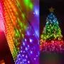 Rainbow Curtain Lights, 9.8ftx9.2ft 280 LED Curtain Lights, Curtain String Lights with USB Remote Control 8 Modes for Girls Room Decor, Kids Room, Bedroom,Unicorn Room Decor,Christmas,Party,Birthday