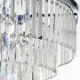 DSRJ Chrome Modern Crystal Chandelier 9 Lights Contemporary Chandeliers Light Fixtures Ceiling Hanging Pendant Lamp for Dining Room Living Room Kitchen Island Foyer W24 Inch