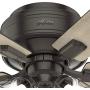 Hunter Crestfield Indoor Low Profile Ceiling Fan with LED Light and Pull Chain Control, 42'', Noble Bronze