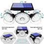 Yomisga Solar Lights Outdoor Wireless Motion Sensor Powered Security Light with 70LED 3 Rotatably Adjustable Heads IP65 Waterproof Flood lamp for Your Porch,Yard, Garden (1pack)