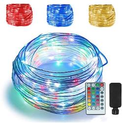 66ft Led Rope Lights Outdoor String Lights with 200 LEDs,16 Colors Changing Waterproof Starry Fairy Lights Plug in for Bedroom,Indoor,Patio,Home Decor