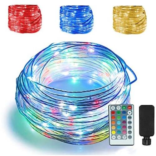 66ft Led Rope Lights Outdoor String Lights with 200 LEDs,16 Colors Changing Waterproof Starry Fairy Lights Plug in for Bedroom,Indoor,Patio,Home Decor