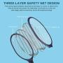 VANELC Bug Zapper, Mosquito Killer, USB Rechargeable Electric Fly Swatter Racket Zap for Home, Outdoor, Pest Insects Control, Safe to Touch with 3-Layer Safety Mesh(1 Pack)