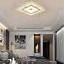 LAKIQ Square Modern LED Flush Mount Ceiling Light Fixture Nordic Ultrathin Indoor Acrylic Led Ceiling Chandelier Close to Ceiling Light for Living Room Bedroom Dining Room (Warm Light, 8)