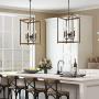 KSANA Farmhouse Foyer Lighting, Entryway Chandeliers for Dining Rooms, Kitchen Island, Foyer, Stairway, W14''xH23.5''