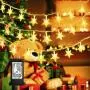 LiyuanQ Star String Lights, 100 LED Plug in String Lights 33 feet 8 Modes Star Fairy Lights Waterproof Twinkle String Lights for Wedding Party Christmas Tree Garden Indoor Outdoor Decor (Warm White) LiyuanQ Star String Lights, 100 LED Plug in String Lights 33 feet 8 Modes Star Fairy Lights Waterproof Twinkle String Lights for Wedding Party Christmas Tree Garden Indoor Outdoor Decor (Warm White)