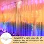 Curtain Lights,Star String Twinkle Fairy String Lights for Bedroom, 8 Modes Waterproof 9.8 X 9.2ft 280 LED Christmas Wall Decor Hanging Lights with Remote Control ,Wedding Garden Indoor