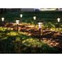 GIGALUMI Solar Pathway Lights Outdoor, 6 Pack Super Bright High Lumen Solar Powered LED Garden Lights for Lawn, Patio, Yard