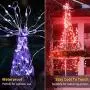 16 Color Changing Fairy Lights, Battery Operated Twinkle Lights with Remote and 8 Light Modes Waterproof 3AA Battery Case, String Lights for Bedroom Wedding Party Christmas Halloween, 33 Feet 100 Leds