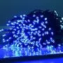 ilikable 131ft 300 LED String Lights,Battery Powered Indoor/Outdoor Fairy Lights 8 Modes Waterproof Decorative Lights for Christmas Wedding Party Home Courtyard Icicle Lights Decoration-Blue White