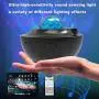 Smart Night Light Projector for Bedroom, Galaxy Projector Light Works with Nebula Cloud Light Ocean Wave Projector Bluetooth Speaker Gift for Adults Game Room Party Home Theatre Decoration