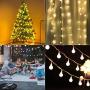 Battery Operated LED Globe String Lights - 33Ft 100 LED Ball String Lights with Remote/Timer and 8 Modes, Indoor Outdoor Decorative Fairy String Lights for Bedroom, Patio, Christmas and More