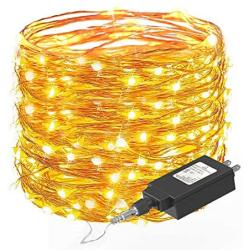 Fairy String Lights 33ft with 100 LEDs,Ittiot Christmas Lights Waterproof Outdoor & Indoor Decorative Lights for Bedroom, Garden, Patio, Parties, UL Power Supply Copper Wire Lights