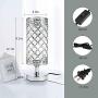 Crystal Table Desk Lamp,Elegant Bedside Light with Crystal Shade, Glam Lamps,Crystal Table Lamp Bedside Nightstand Lamps K9 Crystal Decorative Desk Lamp for Bedroom,Living Room