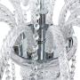 Ridgeyard Clear K9 Crystal 10 Lights Modern Luxurious Chandelier Candle Pendant Lamp Ceiling Living Room Lighting for Dining Living Room Bedroom Hallway Entry 25.6 x 35.4 Inch Gift Idea (Transparent)