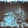 BANNILU Christmas Snowflake String Lights, 2 Pack Snowflake Fairy Lights 40 ft 80 LED Battery Operated Waterproof for Xmas Home Garden Bedroom and Indoor&Outdoor Decoration, (Snowflakes White)
