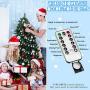 8 Modes Christmas String Lights 10 Feet 30 LED Christmas Snowflake Fairy Lights Battery Operated Waterproof Lights for Home Garden Patio Bedroom Christmas Outdoor Indoor Decorations (Cool White)