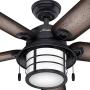 Hunter Key Biscayne Indoor / Outdoor Ceiling Fan with LED Light and Remote Control