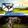 Solar Lights Outdoor, Motion Sensor Security Lights 100LED, Merece IP65 Waterproof Solar Powered Wireless Wall Lights with 270° Wide Angle, 3 Lighting Modes for Backyard Garden Fence Patio (2 Pack)