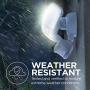Home Zone Security Motion Sensor Light - Ultra Bright 3 Head Outdoor Weatherproof LED Flood Light