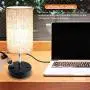 Lifeholder USB Lamp, Table Lamp with Warm White LED Bulb, Bedside Nightstand Lamp Built in Dual USB Port & A Power Outlet, Desk Lamp Perfect for Bedroom, Living Room or Office (Round) Lifeholder USB Lamp, Table Lamp with Warm White LED Bulb, Bedside Nightstand Lamp Built in Dual USB Port & A Power Outlet, Desk Lamp Perfect for Bedroom, Living Room or Office (Round)