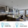 7W Teardrop Shape Dimmable LED Pendant Light, 120V, 3000K (Warm White), Matte Black Finish Adjustable Hanging Light, LED Pendant Lighting, Ceiling Pendant Light, Ceiling Light, ETL Listed