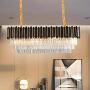Nordic Crystal Chandelier Lighting Luxury Pendant Light Raindrop Chandelier Ceiling Light Fixture for Dining Living Room Bedroom Home Hallway