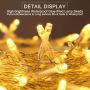 Indoor String Lights, Christmas Decorations Lights, 200 Leds, Usb Powered Warm Dimmable Copper Wire Lights, Remote Control, 8 Lighting Modes, 65.6ft, For Rooms, Christmas, Parties, Weddings, Etc.