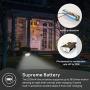 Consciot 650 Lumen LED Solar Motion Sensor Light Outdoor, Landscape Spotlights IP67 Waterproof Solar Security Light, Wall Light for Garden Yard Garage Walkway, FCC CE Certified, 2 Pack(Cool White)