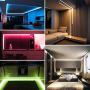 LED String Lights, BAILONGJU led Rope Lights Color Changing 32.8ft (Continuous 10 Meters/roll), 5050 RGB Strip Lights with Remote and 12V Power Supply, Rope led Lights for Home, Kitchen,Bedroom