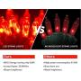 zerproc Red Christmas Lights, 33ft 100 LED String Lights, 120V UL Certified Xmas Tree Lights for Christmas, Halloween, Patio, Holiday, Party, Home, Indoor and Outdoor Decoration