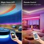 LED Lights for Bedroom 20 FT/6M RGB LED Strip Lights Music Sync Color Changing Rope Lights App Bluetooth Remote Control for Smart Home TV Wall Mirror Kitchen Bedroom Holiday Gifts
