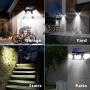 Solar Lights Outdoor, FURANDE 3 Head Super Bright Solar Motion Sensor Light Outdoor IP65 Waterproof 270° Wide Illumination Security Lights Motion Outdoor for Yard, Garage, Pathway 4 Pack