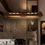 Windsor Home Deco Loft Industrial Hanging Pendant Chandelier, Wrought Iron Rectangle 4-Light Edison Ceiling Pendant Lights Fixture for Dining Room Restaurant Bar Art Lighting