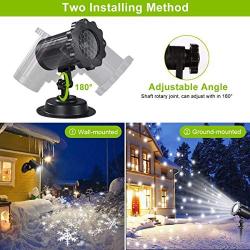 Snowfall LED Light Projector,Syslux Christmas Snow Light,Snowfall Projection Light with Snowstorm Effect for Christmas,Holiday,Halloween,Party,Garden,Wedding,Indoor Outdoor Decorations