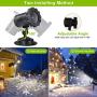 Snowfall LED Light Projector,Syslux Christmas Snow Light,Snowfall Projection Light with Snowstorm Effect for Christmas,Holiday,Halloween,Party,Garden,Wedding,Indoor Outdoor Decorations