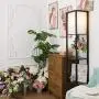 CO-Z Floor Lamp, Etagere Lamp with Shelves, Standing Lamp with 3 Wood Display Storage Shelves for Bedroom Bedside Corner Living Room, Simple Modern Floor Lights with LED Bulb