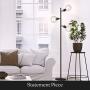 Brightech Robin - Industrial Tree Floor Lamp with 3 Cage Heads & Vintage Edison Bulbs - Rustic, Farmhouse Pole Light for Living Rooms - Free Standing LED Lighting for Bedroom - Black Brightech Robin - Industrial Tree Floor Lamp with 3 Cage Heads & Vintage Edison Bulbs - Rustic, Farmhouse Pole Light for Living Rooms - Free Standing LED Lighting for Bedroom - Black