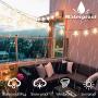 TURNMEON 33 Ft 100 Led Stars String Lights with Timer, Waterproof Star Fairy Lights 8 Modes Remote Control Fairy String Lights Decoration Fairy Lights for Bedroom Home Party Decor(Warm White)