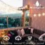 TURNMEON 33 Ft 100 Led Stars String Lights with Timer, Waterproof Star Fairy Lights 8 Modes Remote Control Fairy String Lights Decoration Fairy Lights for Bedroom Home Party Decor(Warm White)