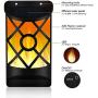 Solar Flame Lights Outdoor, Aityvert Waterproof Flickering Flame Solar Lights Dark Sensor Auto On/Off 66 LED Solar Powered Wall Mounted Night Lights Lattice Design for Pathway Patio Deck Yard 4 Packs