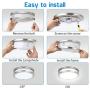 Awerou 36W Ceiling Light Fixture, Flush Mount Ceiling Light, 13in Light Fixtures Ceiling, Ceiling Lights for Bedroom, Kitchen, Bathroom, Living Room, Super Bright 3500Lm, Daylight White 5000K