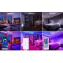 65.6FT/20M LED Strip Lights RGB LED Light Strip Music Sync RGB LED Strip,5050 SMD Color Changing LED Strip Light APP Controller + 24 Key Remote LED Lights for Bedroom Home Party