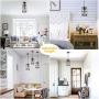 Industrial Metal Pendant Light, Adjustable Hanging Ceiling Lighting Fixture with Cylindrical Clear Glass Shade, Black Vintage Pendant Lights for Kitchen Island Dining Room Hallway Bedroom, E26 Base