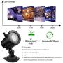 Snowfall LED Light Projector, Sanwsmo Christmas LED Projector Lights, Rotating Snowfall Projection with Remote Control, Outdoor Landscape Decorative Lighting for Holiday Garden Party Decoration