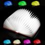 Veesee 8 Colors Folding Book Lamp,Rechargeable Book-Shaped Birthday Light,Creative Night Light Beside Bed,Desk Table Living Room Bedroom Lamps, Gift (Meired 8.5x6.30.9in